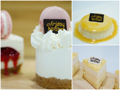 Double Fromage Cheezy Cake, Rare Cheese Yogurt Lava Cream Cake, Caramel Vanilla Pudding 